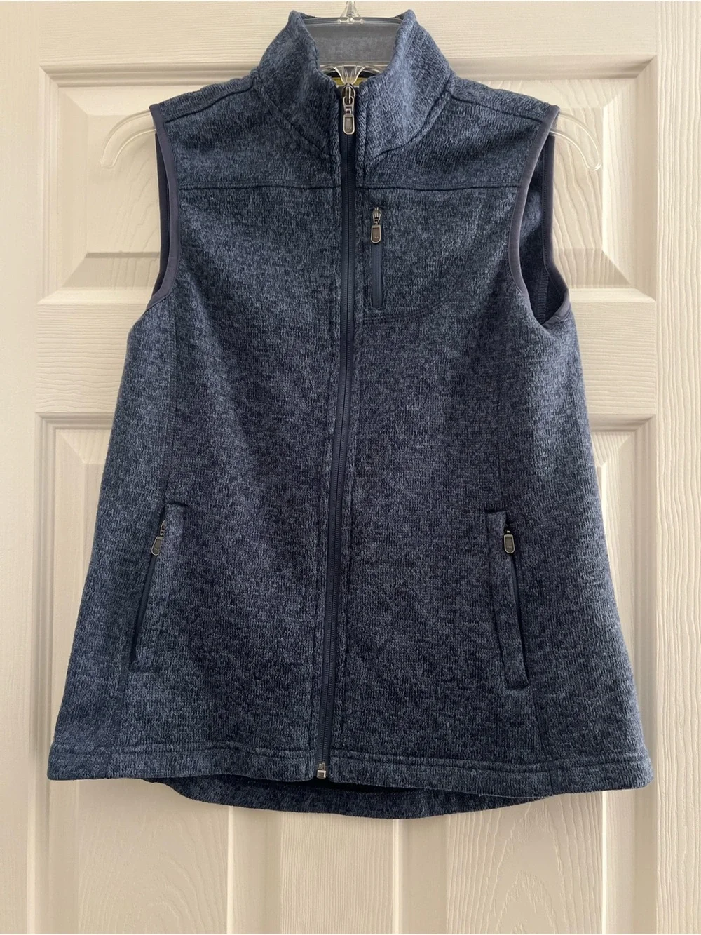 Orvis Fleece Vest Womens Small Blue Full Zip  Active Outdoor